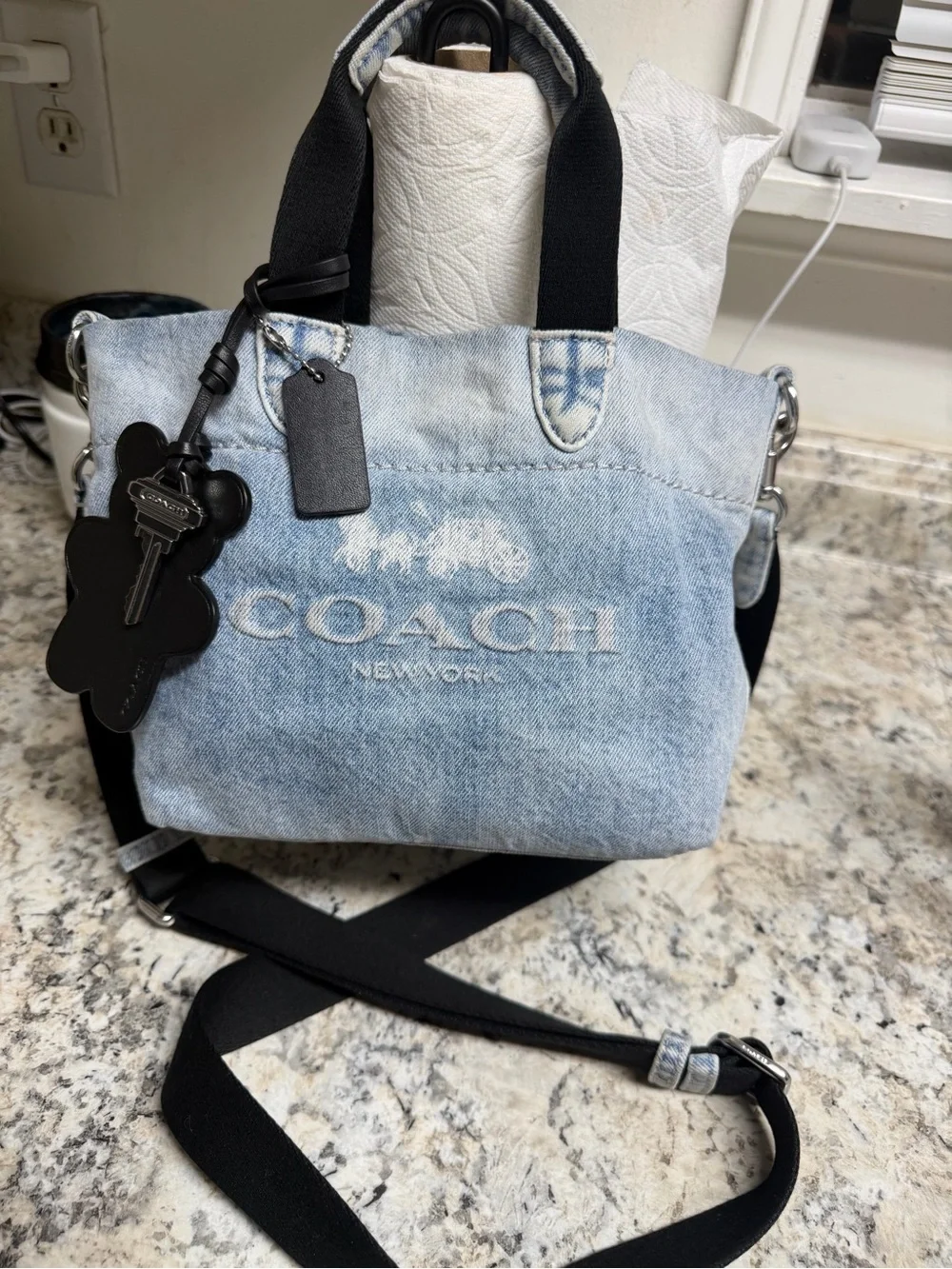 Coach denim crossbody